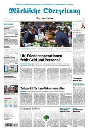 Cover of Markische Oderzeitung Bernau
