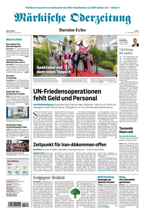 Cover of Markische Oderzeitung Eberswalde