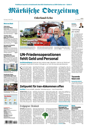 Cover of Markische Oderzeitung Oderland-Echo