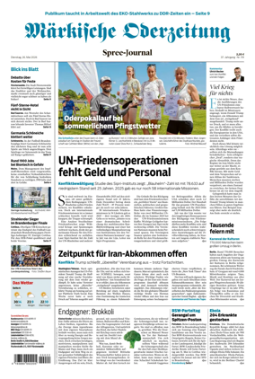 Cover of Markische Oderzeitung Spree-Journal