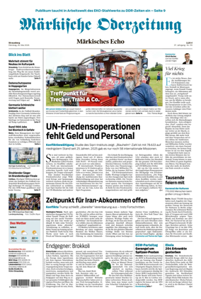 Cover of Markische Oderzeitung Strausberg