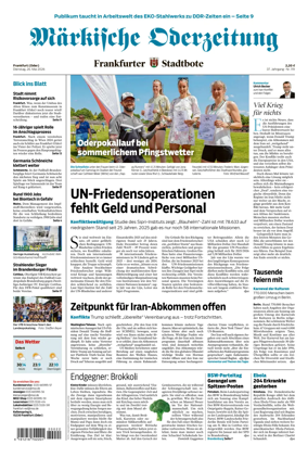 Cover of Markische Oderzeitung Frankfurt (Oder)