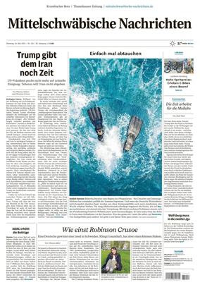 Cover of Mittelschwaebische Nachrichten