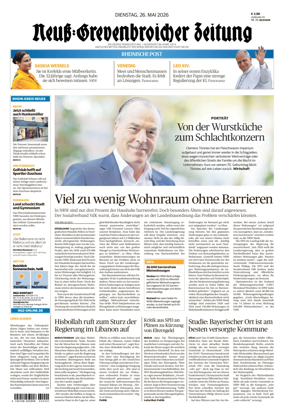 Cover of Neuss-Grevenbroicher Zeitung Neuss