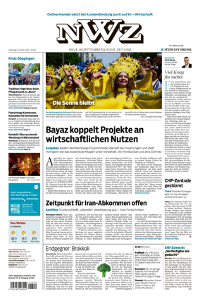 Cover of NWZ – Neue Wurttembergische Zeitung