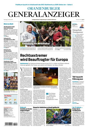 Cover of Oranienburger Generalanzeiger