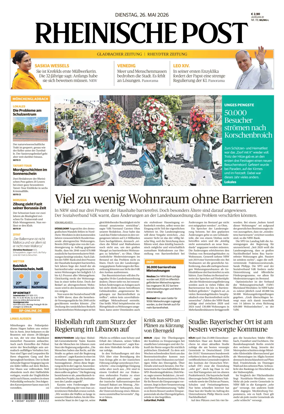 Cover of Rheinische Post - Monchengladbach and Korschenbroich