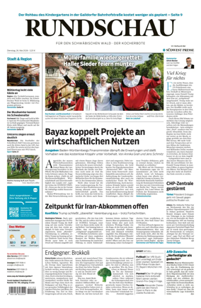 Cover of Rundschau fur den Schwabischen Wald – Der Kocherbote