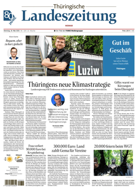 Cover of Thuringische Landeszeitung (Weimar)