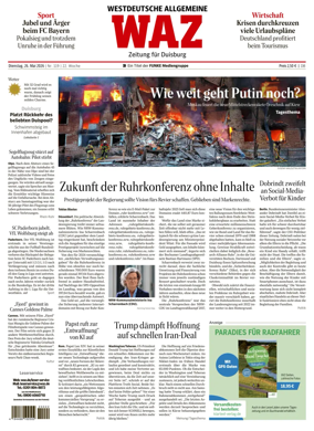 Cover of Westdeutsche Allgemeine Zeitung (Duisburg)