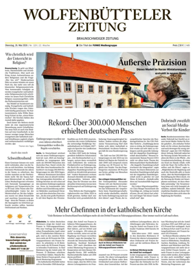 Cover of Wolfenbutteler Zeitung