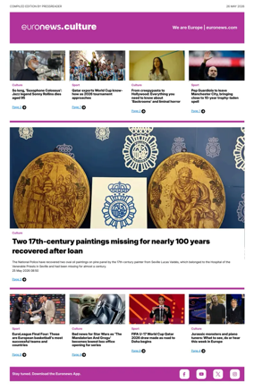 Cover of Euronews Culture and Sport Compiled Edition