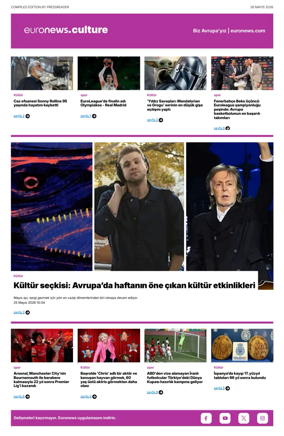 Cover of Euronews Culture and Sport (Turkish) Compiled Edition