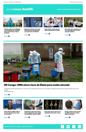 Cover of Euronews Health (Portuguese)