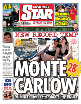Cover of Irish Daily Star