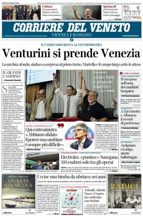 Cover of Corriere del Veneto (Vicenza e Bassano)