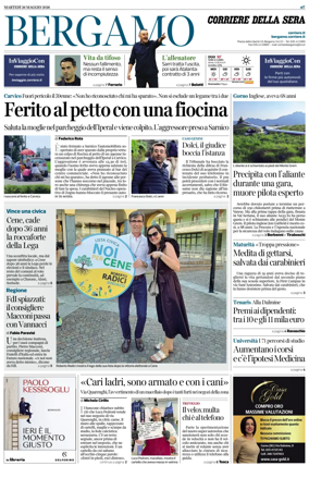 Cover of Corriere della Sera (Bergamo)