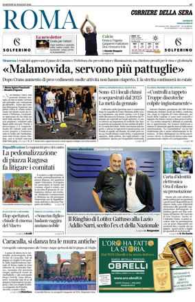 Cover of Corriere della Sera (Roma)