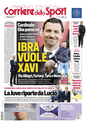 Cover of Corriere dello Sport