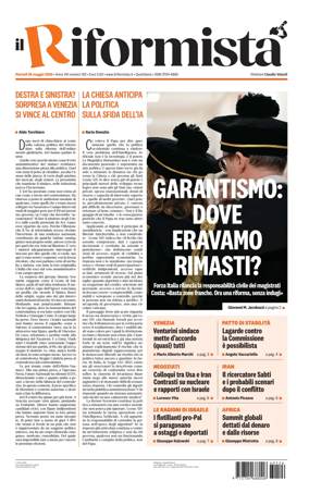 Cover of Il Riformista (Italy)