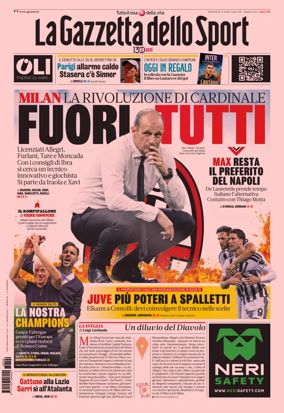 Cover of La Gazzetta dello Sport - Napoli