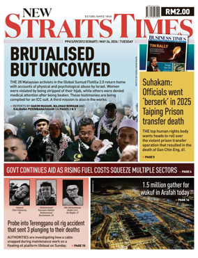 Cover of New Straits Times