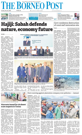 Cover of The Borneo Post (Sabah)