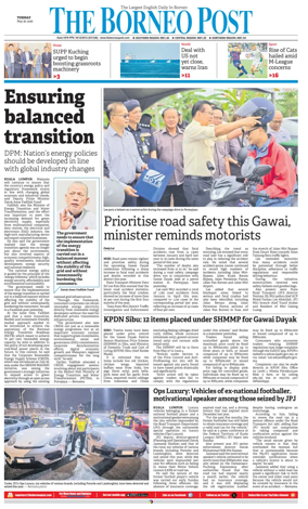 Cover of The Borneo Post (Sarawak)