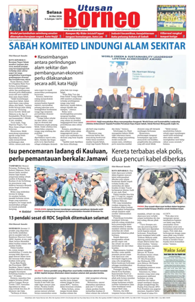 Cover of Utusan Borneo (Sabah)
