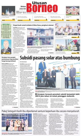 Cover of Utusan Borneo (Sarawak)