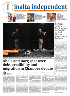 Cover of Malta Independent