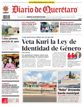 Cover of Diario de Queretaro