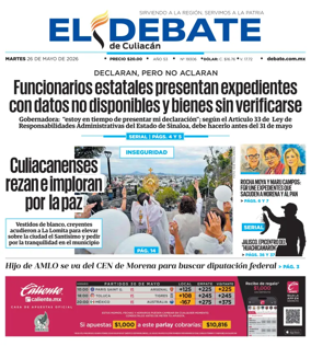 Cover of El Debate de Culiacan