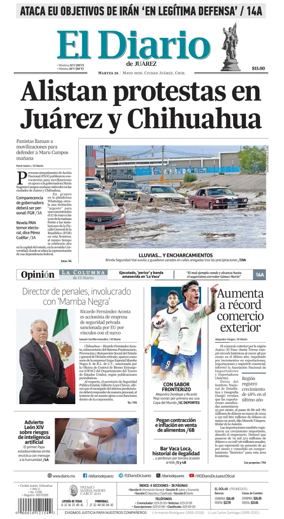 Cover of El Diario de Juarez
