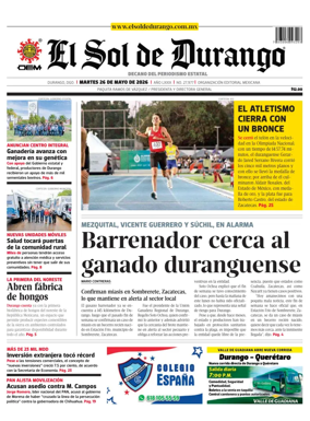 Cover of El Sol de Durango