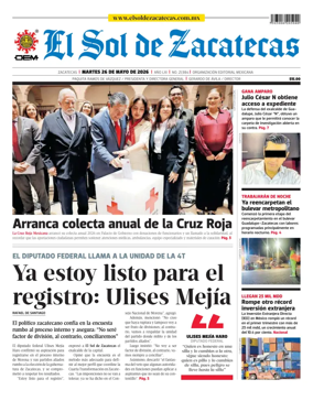 Cover of El Sol de Zacatecas