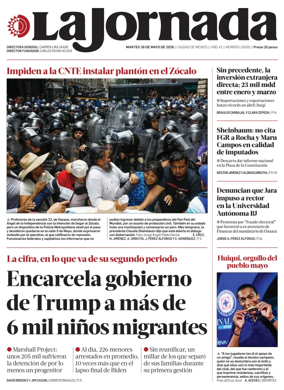 Cover of La Jornada