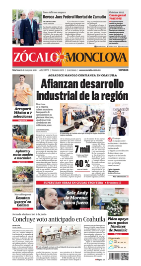 Cover of Zocalo Monclova