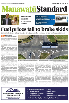 Cover of Manawatu Standard