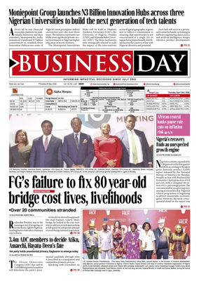 Cover of Business Day (Nigeria)