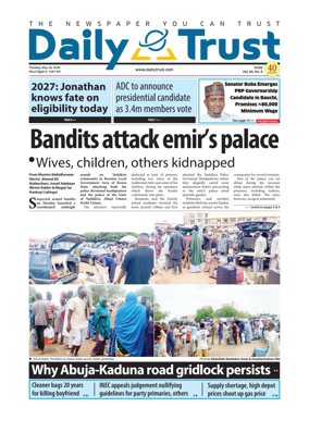 Cover of Daily Trust