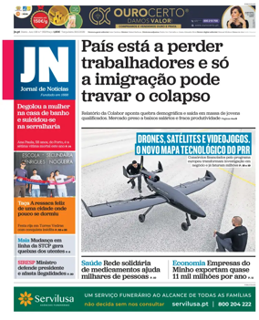 Cover of Jornal de Noticias