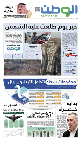 Cover of Al-Watan (Saudi)