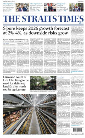 Cover of The Straits Times
