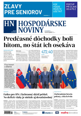 Cover of Hospodarske noviny