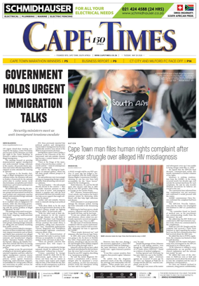 Cover of Cape Times