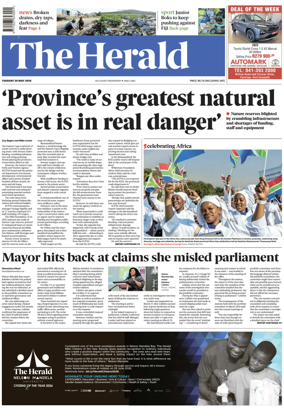 Cover of The Herald (South Africa)