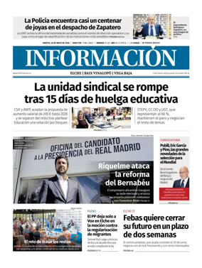 Cover of Diario Informacion (Elche y Vega Baja)
