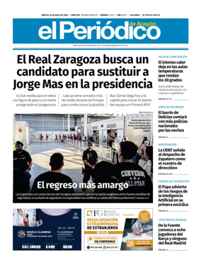 Cover of El Periodico Aragon