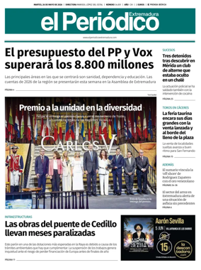 Cover of El Periodico Extremadura